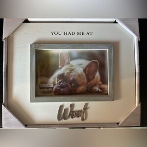 Malden White and Silver Dog Frame